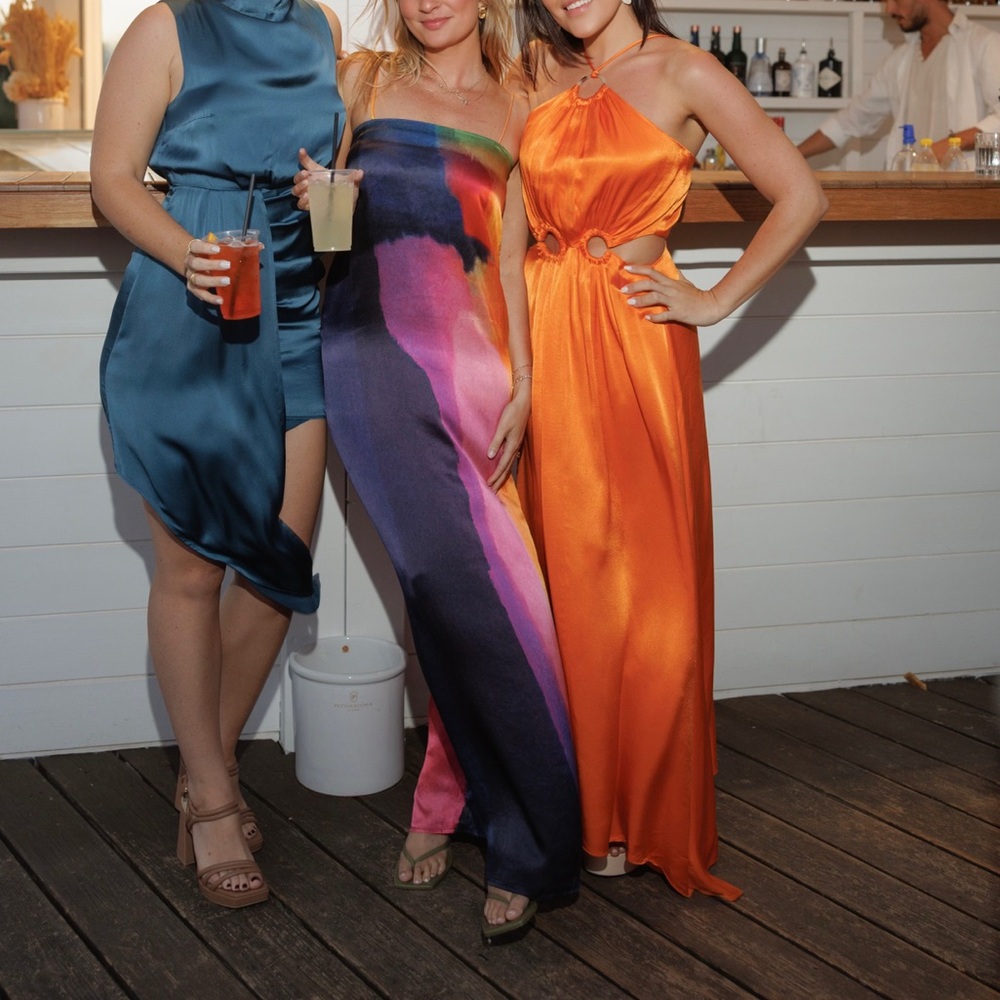Visitant maxi dress in papaya